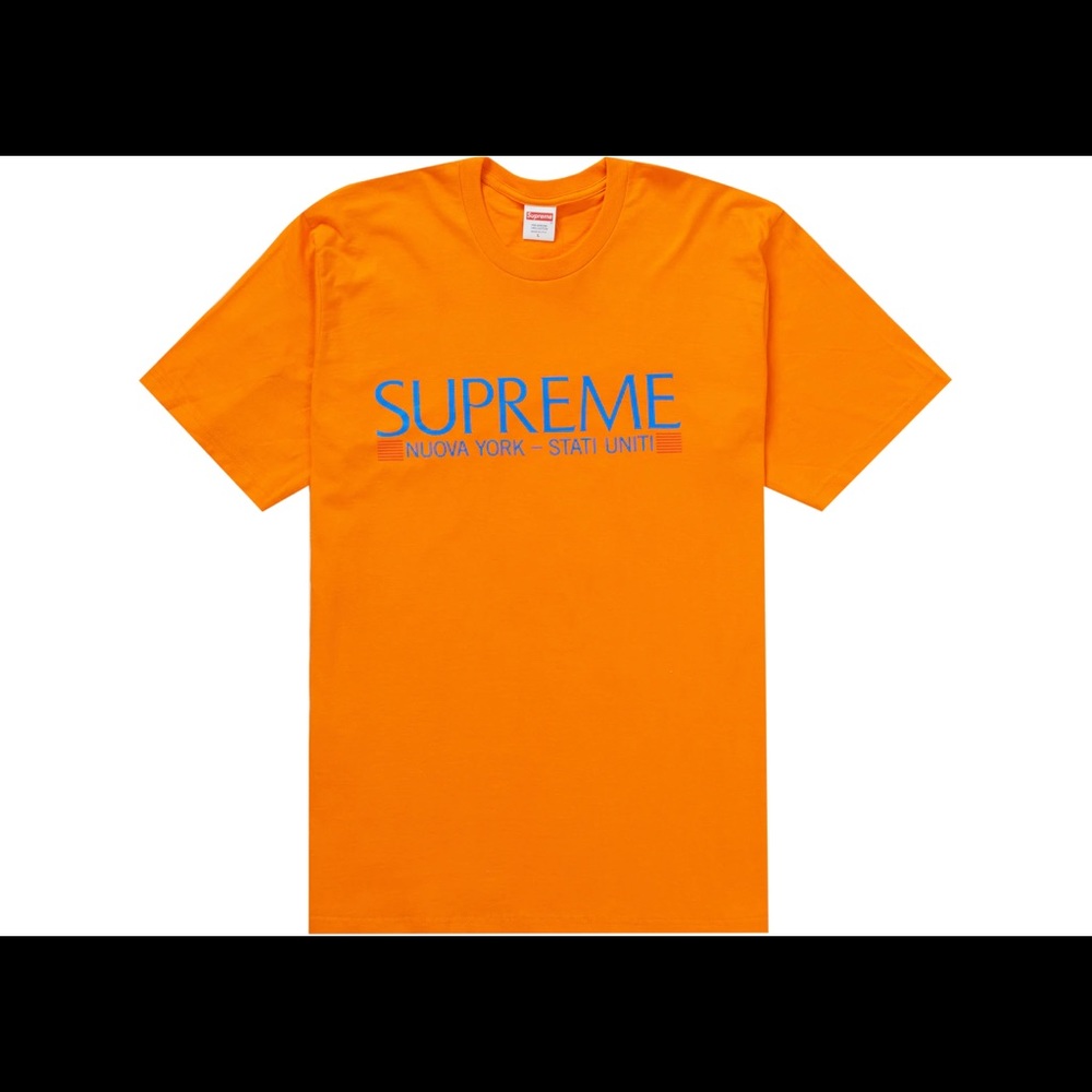 Supreme Nuova York Tee Orange